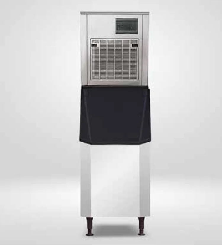 SK-269N nugget ice machine, larger stainless steel cabinet