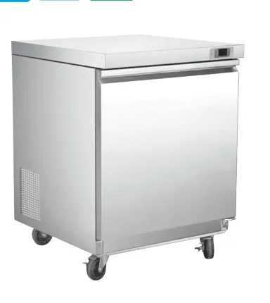 TUC-29F single door undercounter freezer, stainless steel