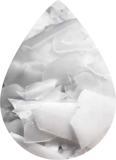 Flake ice — thin flat ice flakes