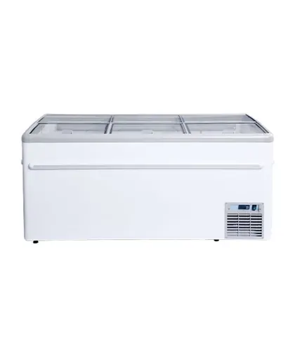 Combined Island Freezer with Sliding Glass Top (Up-Down) view 1