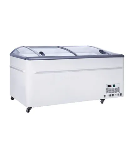 Combined Island Freezer with Sliding Glass Top (Left-Right) view 1