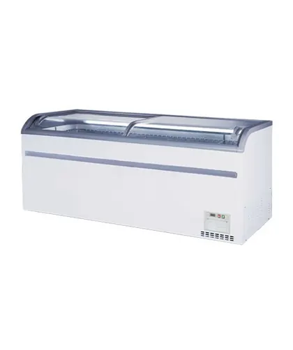 Combined Island Freezer with Sliding Glass Top (Left-Right) view 2