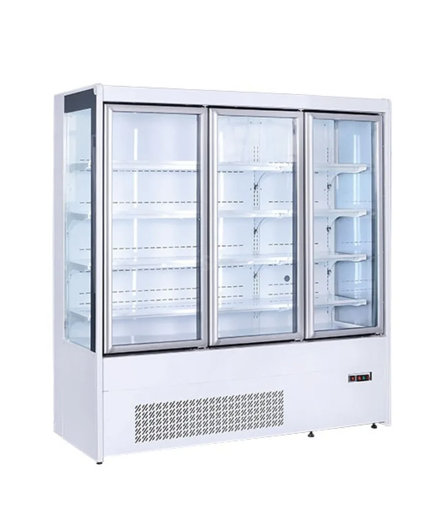 Multideck-Plug in 787mm Depth with Double Glass Door and Alloy Frame